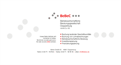 Desktop Screenshot of bebec.de